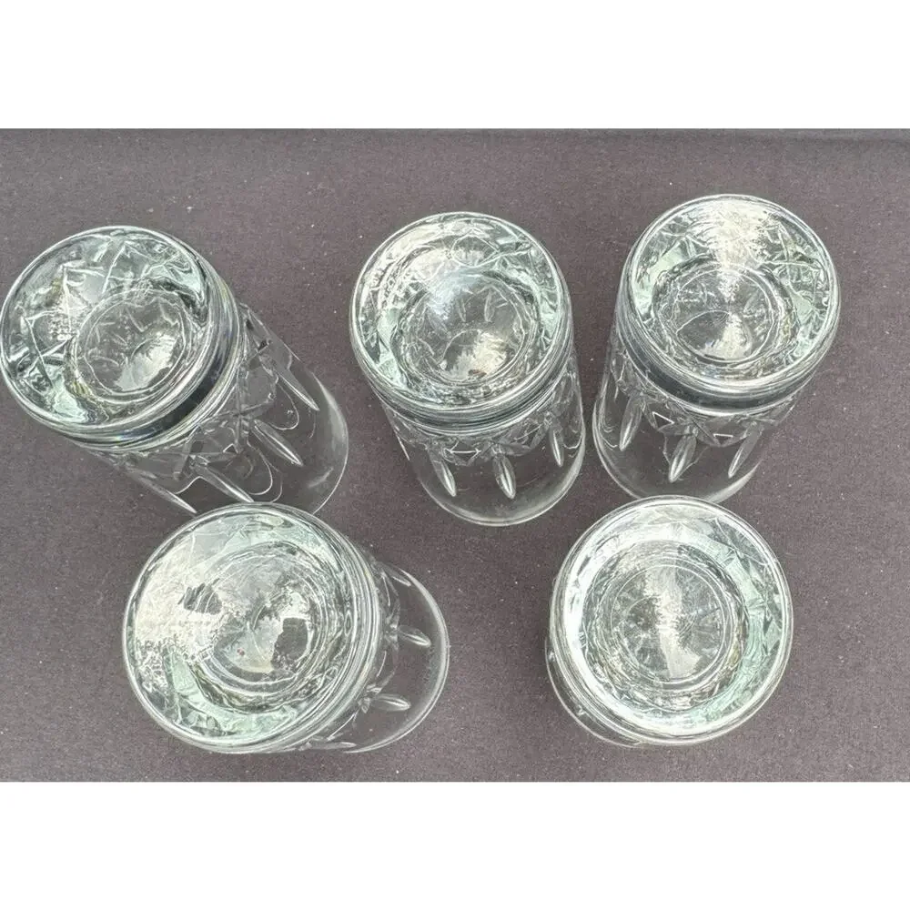5 Vtg Highball Opera Bar Glasses RCR Royal Crystal Rock made in Italy Nice! 8/28